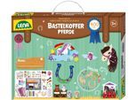 Kreativset LENA "Bastelkoffer Pferde, Premium", bunt, Kreativsets, Kinder, Kunststoff, Pappe, Kreativset
