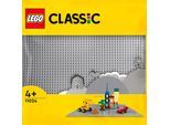 Konstruktionsspielsteine LEGO "Graue Bauplatte (11024), LEGO Classic", grau, Spielbausteine, Kinder, Kunststoff, Konstruktionsspielsteine, Made in Europe