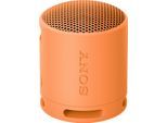 SONY Bluetooth-Lautsprecher "SRS-XB100", orange, B:7,6cm H:9,5cm T:7,6cm, Lautsprecher, kompakter Lautsprecher, mit 360-Sound-Diffusion, Bluetooth-Lautsprecher