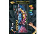 Malen nach Zahlen SCHIPPER "Meisterklasse Triptychon - Buddha", bunt, Malvorlagen, KinderB:40cm H:40cm, Malen nach Zahlen, Made in Germany, B:40cm H:40cm