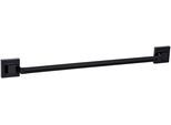 Handtuchstange WENKO "Vacuum-Loc Modell Quadro", schwarz, B:60,5cm H:6cm T:5cm, ABS-Kunststoff, Edelstahl, Handtuchhalter, Handtuchstange, aus Edelstahl, Befestigen ohne Bohren