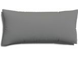 Kissenbezug SCHLAFGUT "EASY JERSEY Kissenhülle 100% Baumwolle, weicher Edel-Jersey, bügelfrei", grau (grau mid), B:40cm L:80cm, Jersey, Obermaterial: 100% Baumwolle, Kissenbezüge, Kissenbezug, mit farblich angepasstem Reißverschluss, pflegeleicht, formstabil