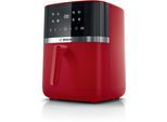 BOSCH Heißluftfritteuse "Air Fryer Serie 4, MAF462B0, 6,1l, 2 Heizelemente, 7 Programme", rot (deep rot), B:27,6cm H:33,2cm T:38,5cm, Fritteusen, Auftaufunktion, Korb/Gitter spülm.geeignet, Heißluftfritteuse
