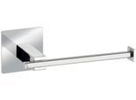 Toilettenpapierhalter WENKO "Turbo-Loc Quadro", silber (silberfarben), B:16,5cm H:6,5cm L:7cm, Edelstahl, Toilettenpapierhalter, Toilettenpapierhalter