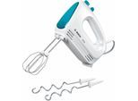 BOSCH Handmixer "CleverMixx MFQ2210D, Edelst. Rührbesen/Knethaken, 4 Stufen, weiß/blau", blau (weiß, dynamic blau), B:20cm H:15,3cm T:7,3cm, Mixer, Auswurftaste, leichtes Gehäuse, Made in Europe, Handmixer