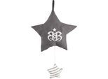 Spieluhr ROBA "Rock Star Baby 3", grau, Spieluhren, BabyB:27cm H:27cm, Baumwolle, Polyester, Spieluhr, B:27cm H:27cm