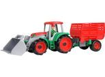 Spielzeug-Traktor LENA "TRUXX Traktor", bunt, Spielzeugfahrzeuge, KinderB:15cm H:16cm T:55cm, Kunststoff, Spielzeug-Traktor, mit Heuanhänger; inkl. Spielfigur; Made in Europe, B:15cm H:16cm T:55cm