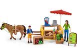 Spielwelt SCHLEICH "FARM WORLD, Mobiler Farm Stand (42528)", bunt, Spielfigurenwelten, Kinder, Kunststoff, Spielwelt
