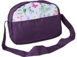 Puppen Wickeltasche CHIC2000 "Jeans Grey", lila (flowers lila), Puppenausstattungen, KinderB:29cm H:22cm T:9cm, Polyester, Puppen Wickeltasche, B:29cm H:22cm T:9cm