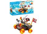 Konstruktions-Spielset PLAYMOBIL "Rasendes Piratenboot (71720), Funstars", bunt, Spielbausteine, Kinder, Kunststoff, Konstruktions-Spielset, Made in Europe