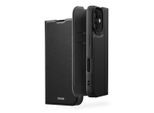 HAMA Smartphone-Hülle "Handytasche Booklet für Apple iPhone 16 mit Kartenfächer, Schwarz", schwarz, iPhone 16, Hüllen, Standfunktion, Kartenfächer, Smartphone-Hülle