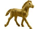 Spielfigur SCHLEICH "HORSE CLUB, Sammelfohlen Diamond (81462)", gold (goldfarben), Spielfiguren, Kinder, Kunststoff, Spielfigur, inklusive Sammelposter