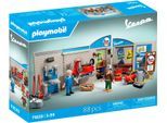 Konstruktions-Spielset PLAYMOBIL "60s Vespa Garage (71620), Vespa", bunt, Spielbausteine, Kinder, Kunststoff, Konstruktions-Spielset, Made in Europe