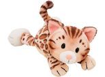 Kuscheltier NICI "Homies GREEN, Katze Bengal 20 cm liegend", braun, Plüschfiguren, KinderB:14cm H:9cm L:20cm, Kuscheltier, B:14cm H:9cm L:20cm