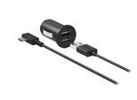 GARMIN USB-Ladegerät "USB-Autoladegerät 2x USB-A inklusive USB-A zu USB-C Kabel", schwarz, B:10cm H:5,3cm T:13,5cm, Ladegeräte, USB-Ladegerät