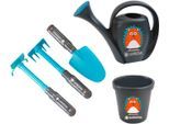Kinder-Gartenset HAPPY PEOPLE "GARDENA Starter Set Igel", grau, Spielwerkzeug, Kinder, Kinder-Gartenset