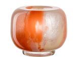 Dekovase LEONARDO "Vase CIPRIA DUE", bunt (mehrfarbig), B:12,5cm H:11cm T:12,5cm, Glas, Vasen, Dekovase