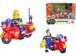 Spielzeug-Motorrad SIMBA "Feuerwehrmann Sam Feuerwehr Motorrad", bunt, Spielzeugfahrzeuge, KinderT:10,5cm, Spielzeug-Motorrad, mit beweglicher Figur, T:10,5cm