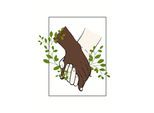 Bild KOMAR "Loving people", braun (farbe bild(er): braun), B:40cm H:50cm, Holz, Papier, Bilder, Bild, Wandbild zur Dekoration - ohne Rahmen