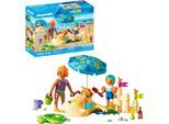Konstruktions-Spielset PLAYMOBIL "Familienspaß am Strand (71906), My Life", bunt, Spielbausteine, Kinder, Kunststoff, Konstruktions-Spielset, Made in Europe