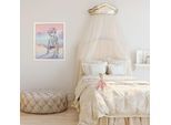 Wandbild KOMAR "Disney Frozen Pastell Lights", rosa (farbe bild(er): lila,rosa), Disney, 1 Stk., Vlies, Bilder, Wandbild, 40 x 50 cm (Breite x Höhe) - Kinderzimmer, Dekoration