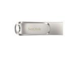 SANDISK USB-Stick "Ultra Dual Luxe", silber (silberfarben), 1TB GB, USB-Sticks, USB-Stick
