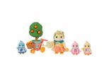 Spielfigur SYLVANIAN FAMILIES "Zitronenvogel Familie (5860)", bunt, Spielfiguren, Kinder, Kunststoff, Spielfigur