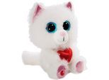 Kuscheltier NICI "Glubschis, Katze Pawdi Meow, 15 cm schlenkernd", weiß, Plüschfiguren, KinderB:10cm H:15cm L:8,5cm, Polyester, Kuscheltier, B:10cm H:15cm L:8,5cm