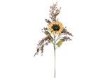 Kunstblumenstrauß I.GE.A. "Kunstblumen Set Sonnenblume", mauve, B:32cm H:70cm L:16cm, Polyester, Kunstpflanzen, Kunstblumenstrauß, Mit Dekozweig 70cm Blumenarrangement Sonnenblumenzweig künstlich Deko