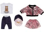 Puppenkleidung BABY BORN "Glam Outfit, 43cm", rosa (bunt), Puppenkleidung, Baby, Puppenkleidung