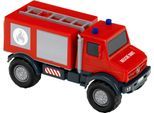 Spielzeug-Feuerwehr KLEIN "Mercedes-Benz UNIMOG", rot, Spielzeugfahrzeuge, KinderB:11,5cm H:13cm T:25cm, Kunststoff, Spielzeug-Feuerwehr, B:11,5cm H:13cm T:25cm