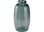Bodenvase AM DESIGN, transparent, B:19cm H:35cm T:19cm, Glas, Vasen, Bodenvase, mundgelasen, Höhe 35 cm