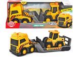 Spielzeug-Baumaschine DICKIE TOYS "Volvo Truck Team", gelb (gelb, grau), Spielzeugfahrzeuge, KinderT:32cm, Kunststoff, Spielzeug-Baumaschine, mit Licht und Sound, T:32cm