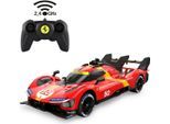 RC-Auto JAMARA "Ferrari 499P rot 2,4GHz", rot, Fernlenkfahrzeuge, KinderB:8,5cm H:5,8cm T:20,8cm, Kunststoff, RC-Auto, Maßstab 1:24, B:8,5cm H:5,8cm T:20,8cm
