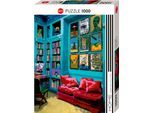 Puzzle HEYE "Room With Red Sofa / Home", bunt, Puzzles, KinderB:50cm H:70cm, Pappe, Motiv, Puzzle, Made in Germany, B:50cm H:70cm