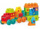Spielbausteine MEGA BLOKS "Mega Bloks ABC Lernzug", bunt, Spielbausteine, Baby, Kunststoff, Spielbausteine