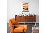 Wandbild KOMAR "Star Wars Visit Tatooine", orange (farbe bild(er): orange), Disney, 1 Stk., Vlies, Bilder, Wandbild, 50 x 70 cm (Breite x Höhe) - Kinderzimmer, Dekoration