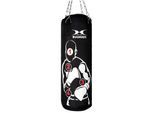 Boxsack HAMMER "Sparring Pro" Gr. 2, schwarz (schwarz, weiß), Boxsäcke, B/H/L: 30cm x 80cm x 100cm, mit markierten Trefferpunkten, Boxsack, B:30cm H:80cm L:100cm