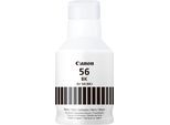 CANON Nachfülltinte "GI-56BK Tintenflasche schwarz", schwarz, Druckertinte, für ausgewählte Canon MegaTank Drucker, Nachfülltinte