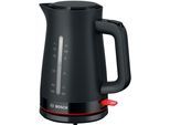 BOSCH Wasserkocher "MyMoment TWK3M123", schwarz, B:22,8cm H:26,1cm T:15,9cm, Wasserkocher, Abschaltautomatik, Tassenanzeige, beidseitige Wasserstandsanzeige, Wasserkocher