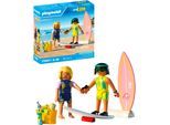 Konstruktions-Spielset PLAYMOBIL "Kleine Surfschule (71907), My Life", bunt, Spielbausteine, Kinder, Kunststoff, Konstruktions-Spielset, Made in Europe