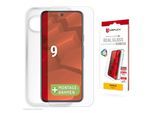 DISPLEX Displayschutzglas "Real Glass Screen Protector inklusive Case", transparent, B:9,4cm H:2cm T:19,8mm, Displayfolien, Displayschutzfolie, Schutzfolie, Bildschirmschutz, kratz- & stoßfest, Displayschutzglas