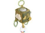 Greifspielzeug FEHN "Lazy, Crazy & Pink, Activity-Würfel Chamäleon", grün (khaki, olive), Greifspielzeug, BabyB:10cm H:10cm L:10cm, Plüsch, Softvelour, Greifspielzeug, B:10cm H:10cm L:10cm