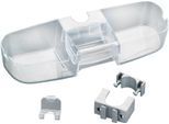 Duschablage WENKO "Premium", transparent, B:36cm H:7,5cm T:12cm, ABS-Kunststoff, Polystyrol, Regale, Duschablage, zur Befestigung an der Duschstange