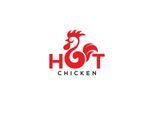 Wanddekoobjekt QUEENCE "HOT CHICKEN", rot, B:30cm H:45cm T:0,1cm, Stahl, Wanddekoobjekte, Wanddekoobjekt, Stahlschild, Blechschild, Spruch, Witzig, Wanddeko, retro, 20x30cm