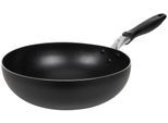 Wok RESTO KITCHENWARE "Antares, Bratpfanne antihaftbeschichtet und spülmaschinenfest", schwarz, H:9cm L:51,5cm Ø:30cm, Pfannen, Wok, Induktion, für alle Herdarten geeignet