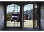 Wandsticker QUEENCE "LKW", bunt, B:60cm H:40cm, Vinyl, Wandtattoos, Wandsticker, Wandsticker, Wandbild, selbstklebend, 3D, Fenster