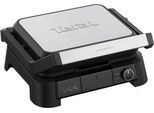 Kontaktgrill TEFAL "SuperGrill 3in1, Kontaktgrill, Barbeque-, Ofenposition, 3 Temperaturen", schwarz (gebürsteter edelstahl, schwarz), B:22,6cm H:43cm T:41cm, Kontaktgrill_Standgrill_Tischgrill_Teppanyakigrill, Kontaktgrill, spülmaschinengeeignete Platten, platzsparende Aufbewahrung, GC510D