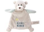 Schmusetuch NICI "My First NICI, Bär Finni, Kleines Wunder", Baby, grau, Plüsch, Polyester, Schnuffeltücher Schmusetuch, mit niedlicher Stickerei „Kleines Wunder“