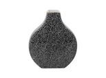 Tischvase FINK "MINTA, Höhe ca. 23 cm, Dekovase aus Porzellan, mit goldfarbenem Rand", schwarz-weiß (schwarz, weiß), B:19,5cm H:23cm T:6cm, Porzellan, Vasen, Tischvase, eckige schmale Öffnung, für einzelne Blumenstiele